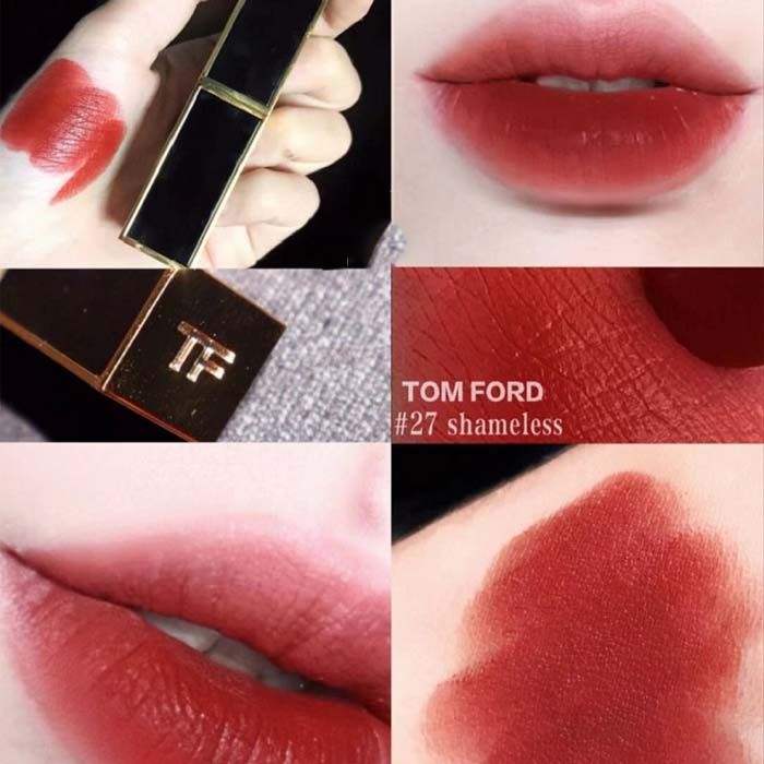 M&agrave;u son Tom Ford Lip Color M&agrave;u 27 Shameless Đỏ Gạch